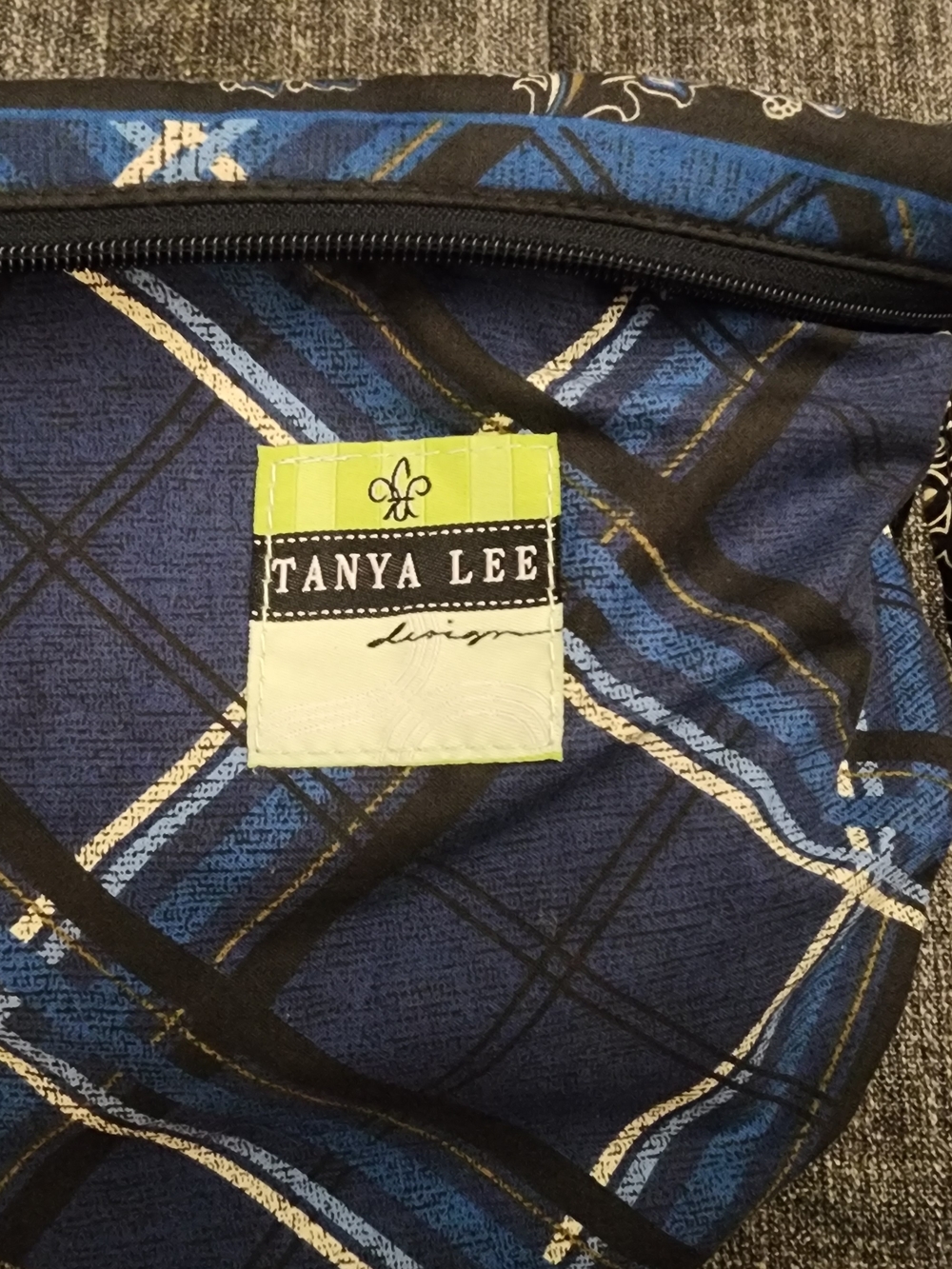 Tanya Lee Navy Plaid Mini Tote or Bag